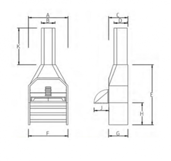 Home Fires Free Standing Super Deluxe 800mm. Body only (no stand)