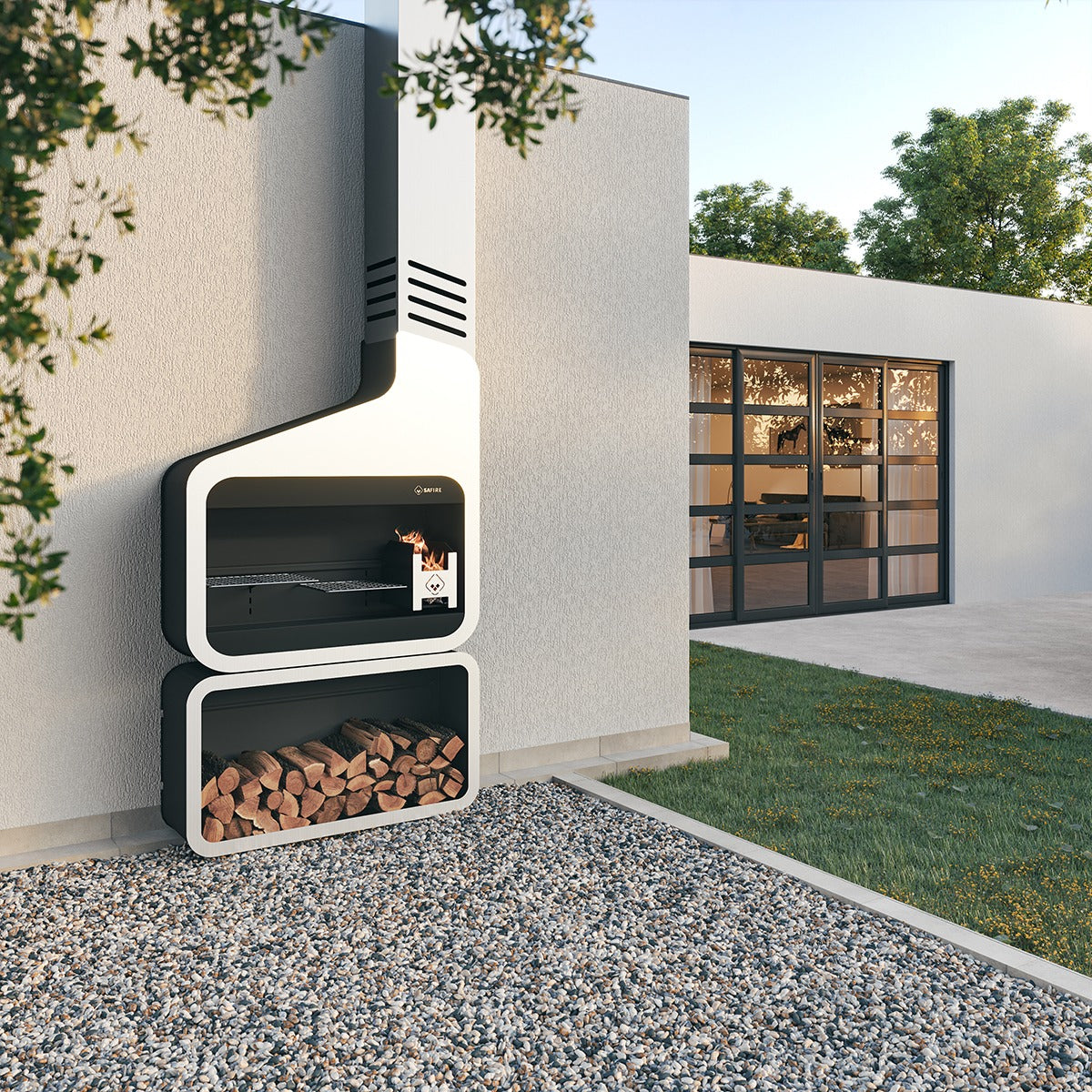 Modi Freestanding unit incl Log Box