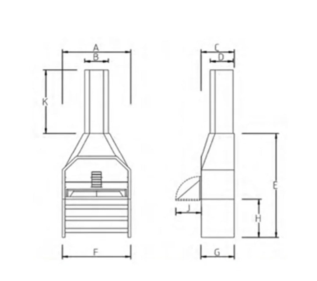 Economaster Free Standing Braai- 1200mm
