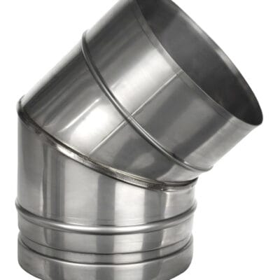 45 degree bend Insulated Stainless Steel flue