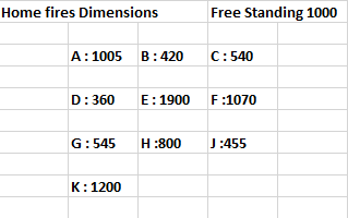 Home Fires Free Standing Super Deluxe- 1000mm