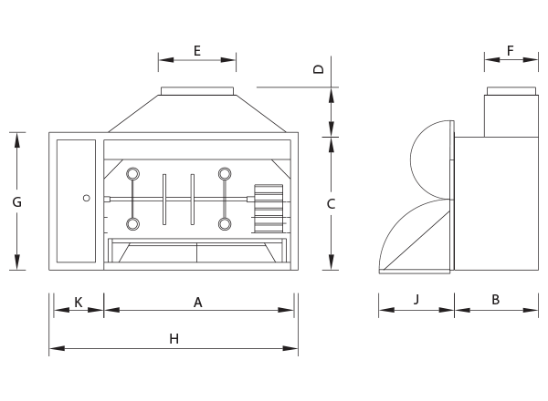 Home Fires Built-In Super Deluxe 1200mm Spit Braai